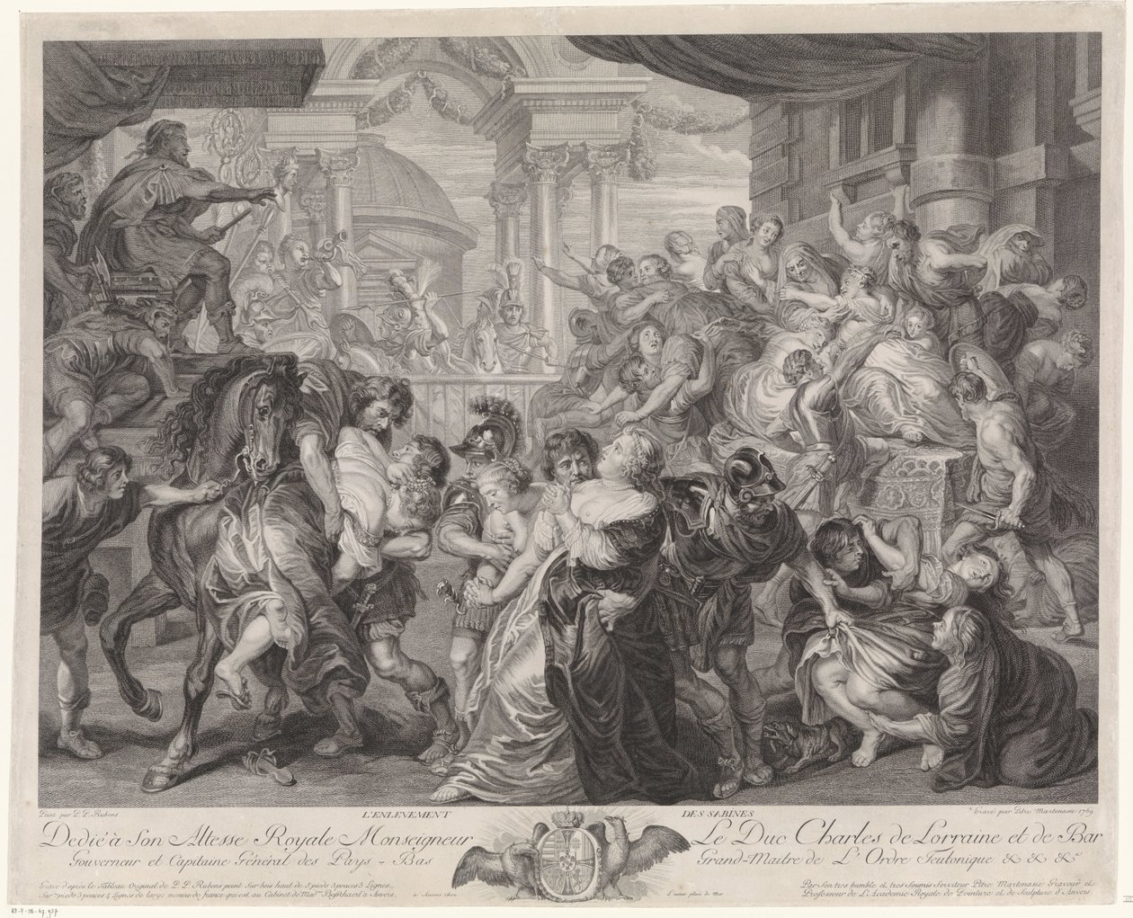 The Rape of the Sabine Women by Pieter Franciscus Martenasie