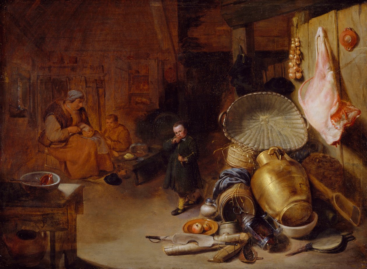 Interior with Figures by Pieter Jacobsz Duyfhuysen
