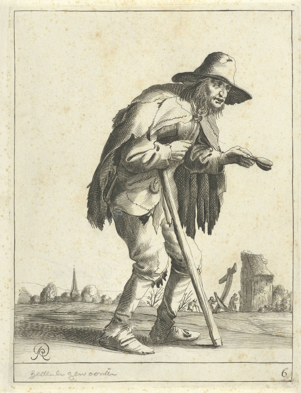 Leprous Beggar (Beggars and Peasants) by Pieter Jansz Quast