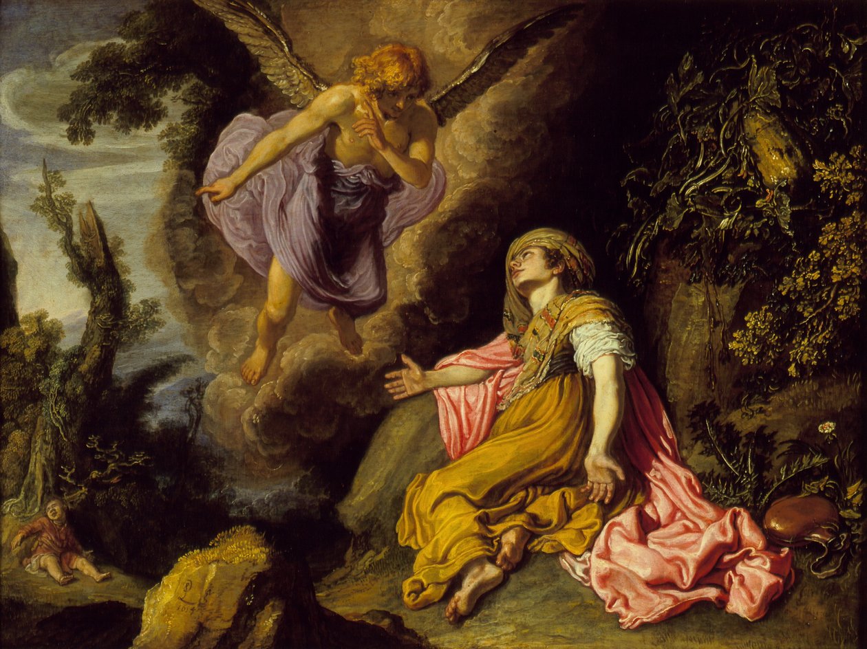 Hagar and the Angel, 1614 by Pieter Lastman