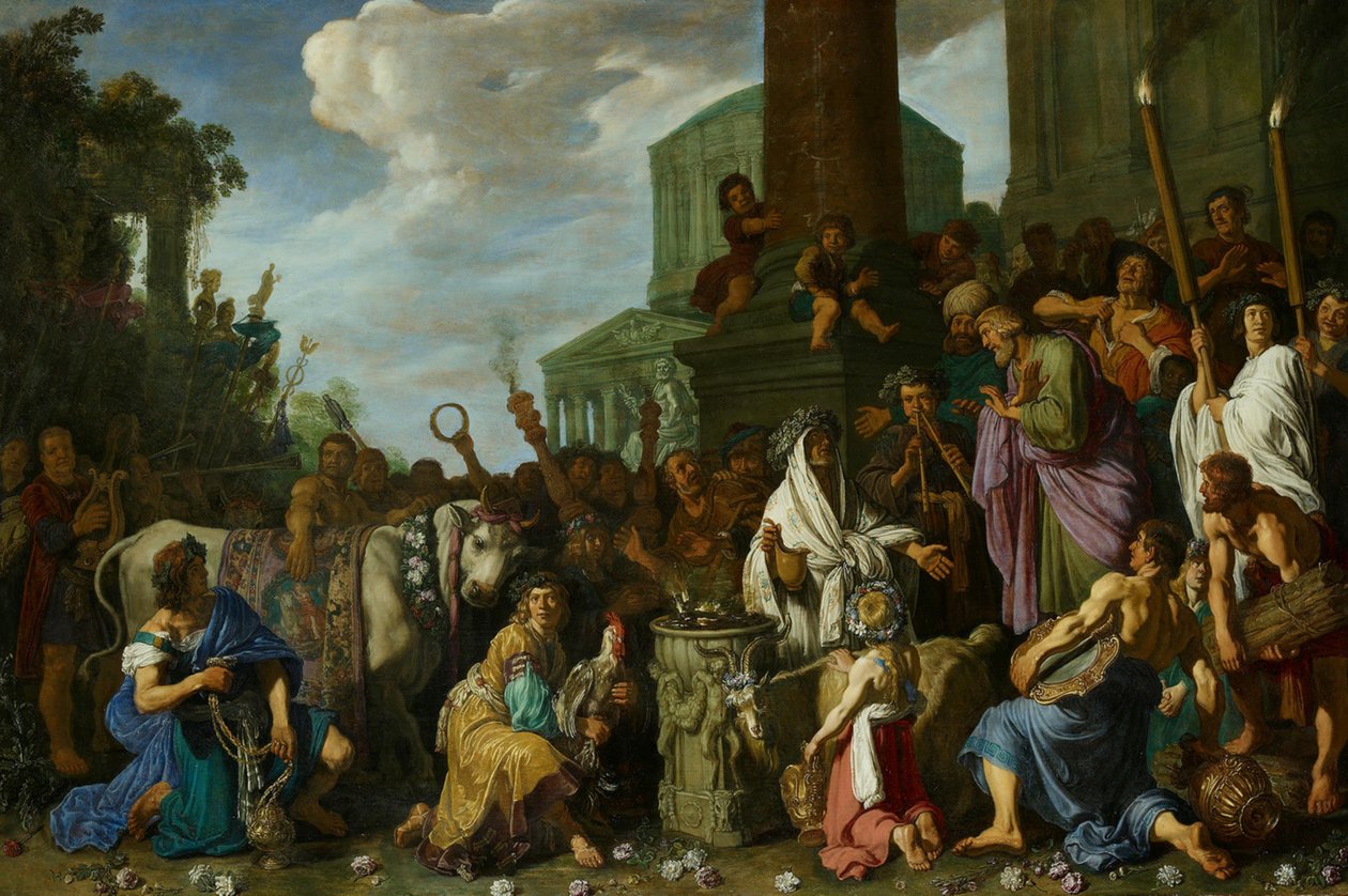 Paul and Barnabas in Lystra by Pieter Lastman