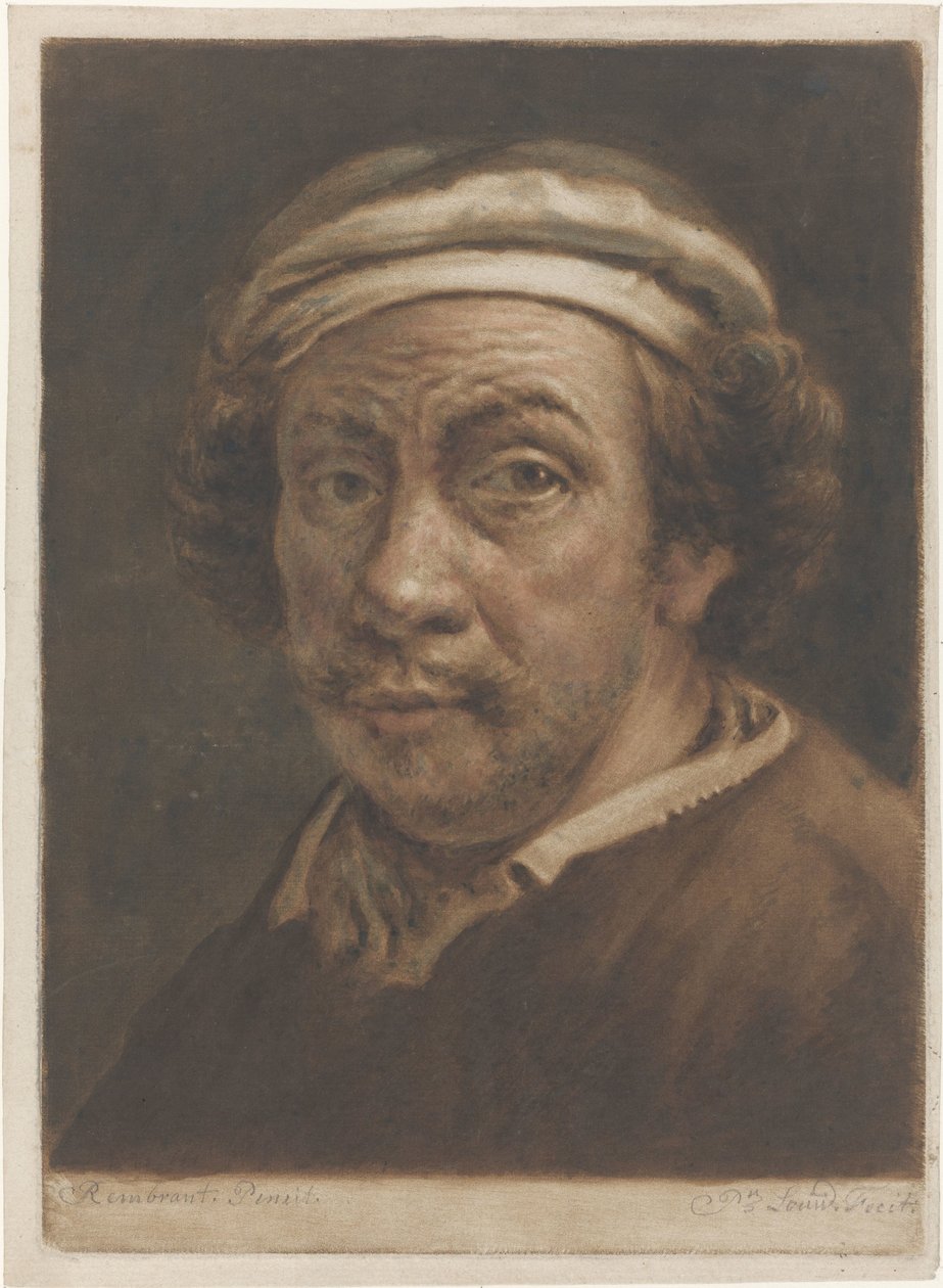 Portrait of Rembrandt van Rijn by Pieter Louw