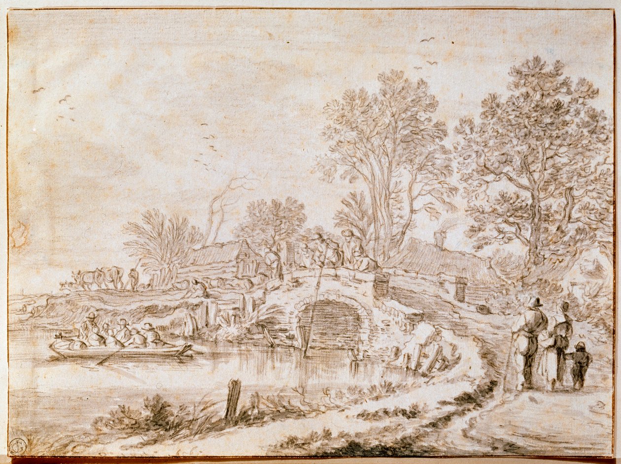 Bridge Over a Channel Month of May by Pieter Molijn
