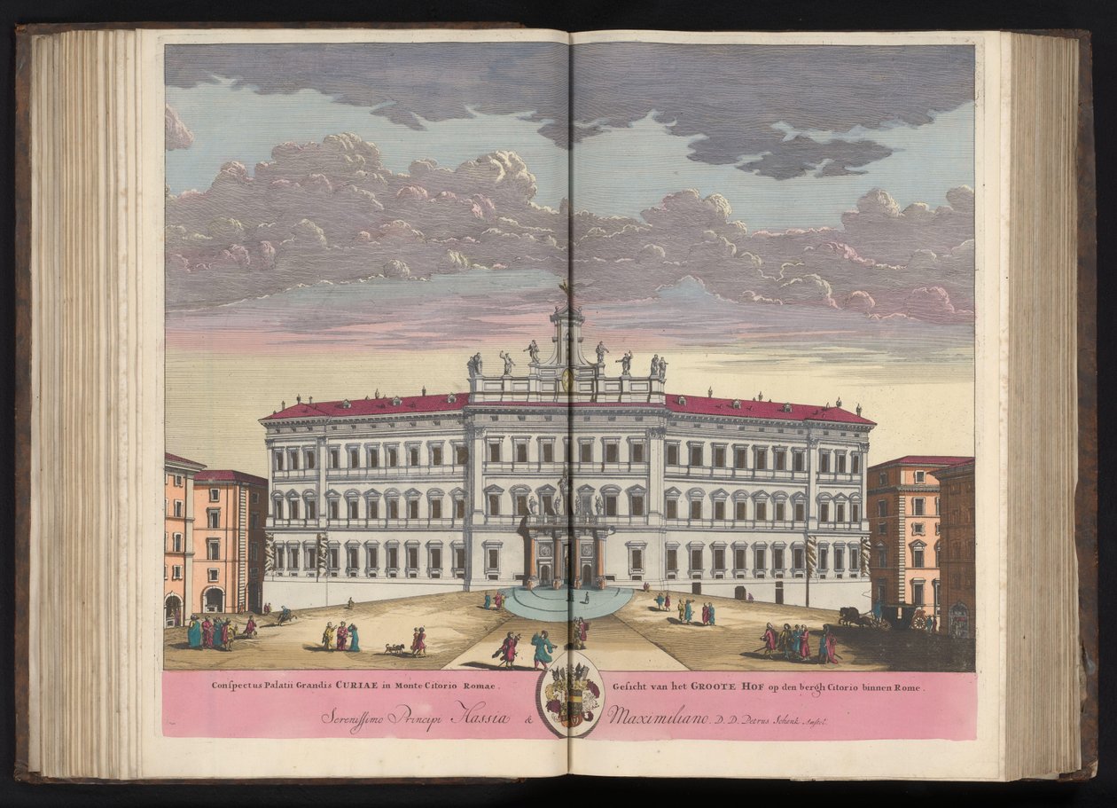 Palazzo di Montecitorio in Rome by Pieter Schenk (I)