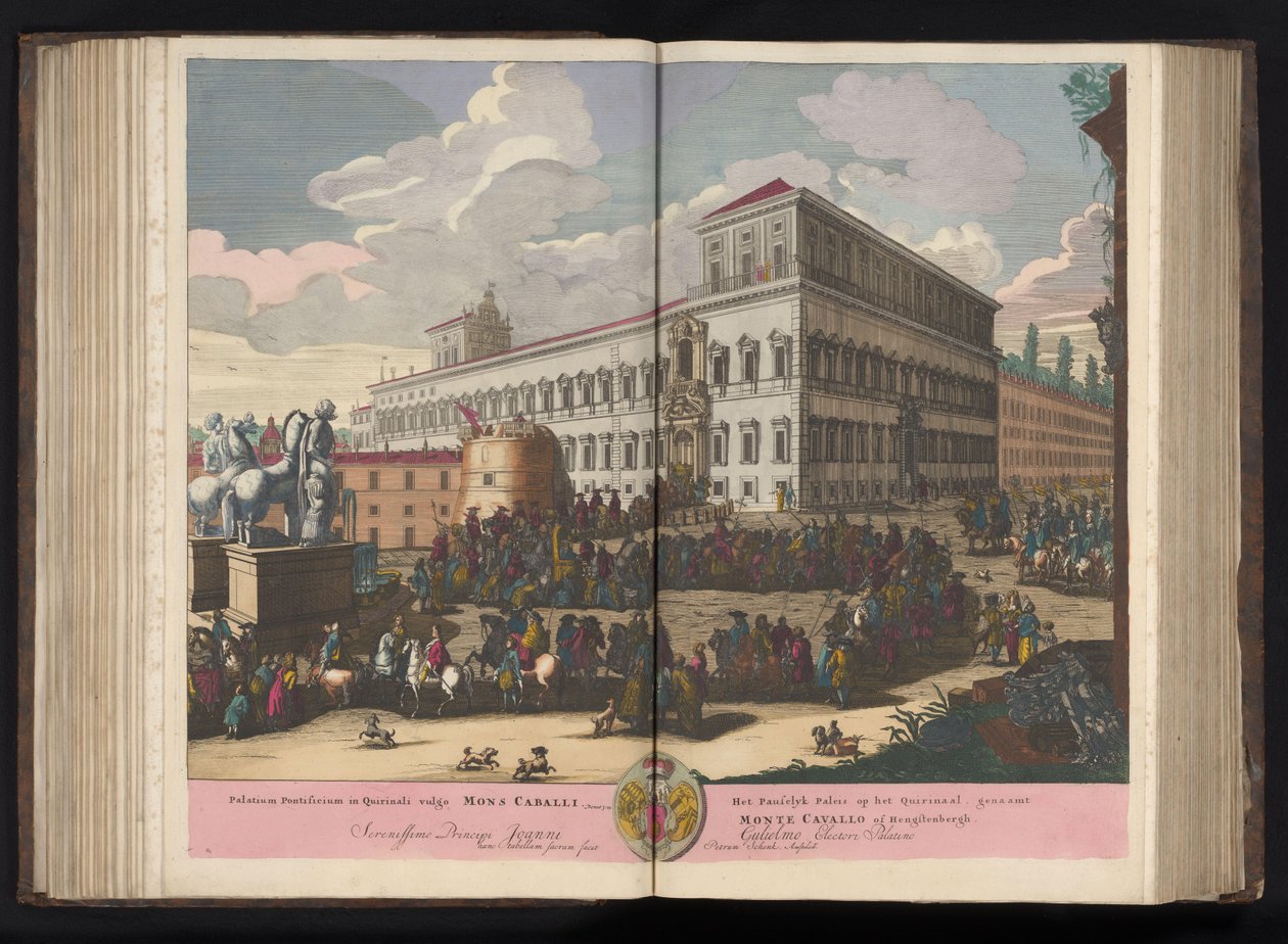 Piazza del Quirinale in Rome by Pieter Schenk (I)