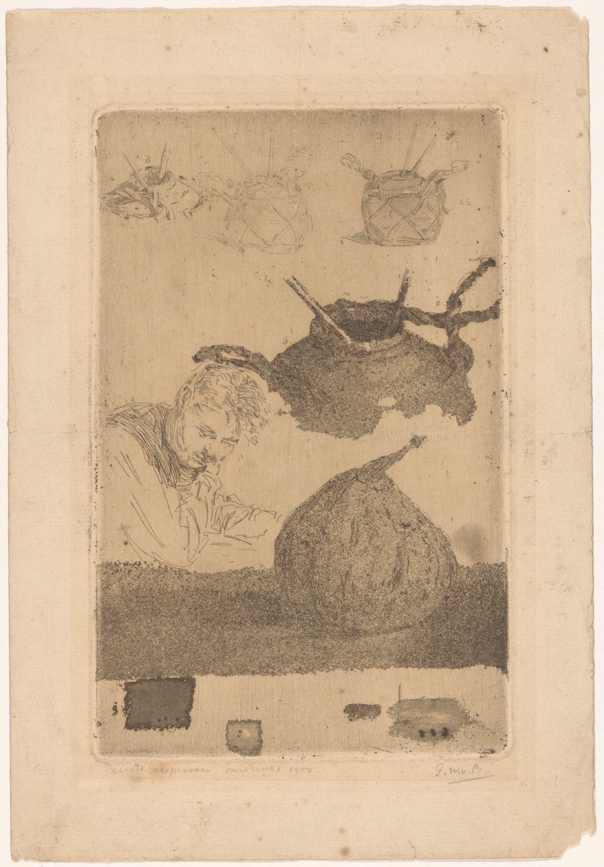 First Etching Trials by Pieter Willem van Baarsel (signed by artist)