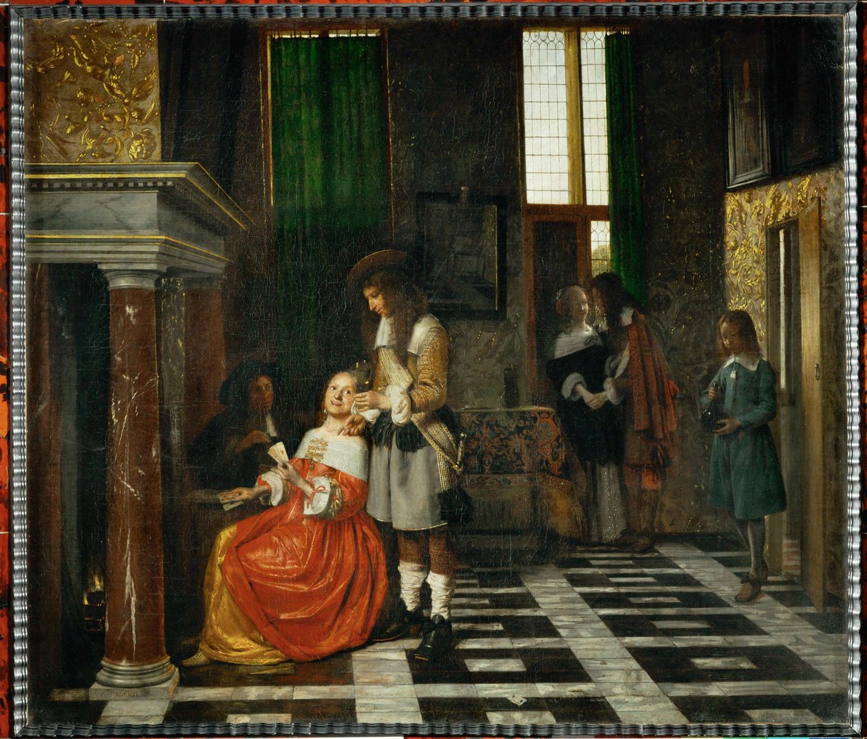 The Card Players by Pieter de (after) Hooch