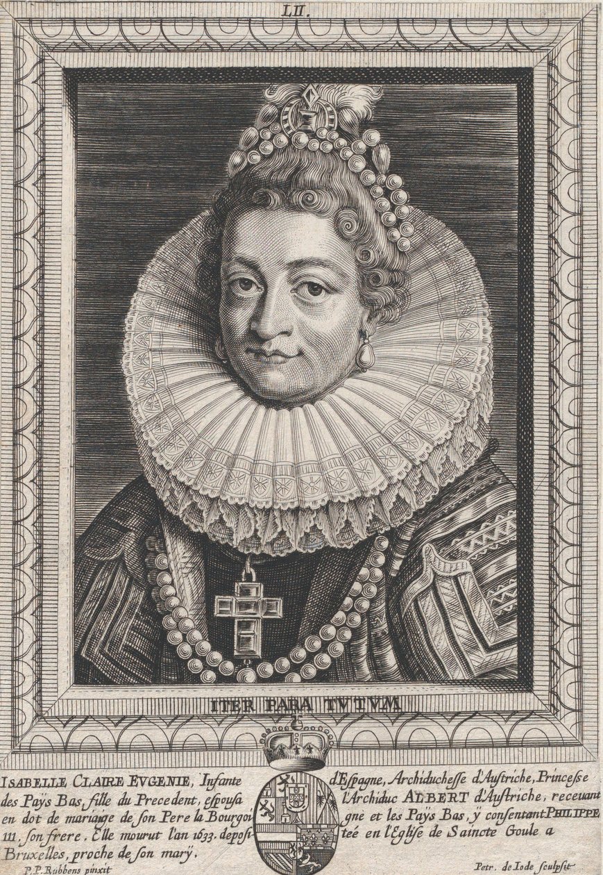 Portrait of Isabella Clara Eugenia, Infanta of Spain, ca. 1650 by Pieter de Jode II