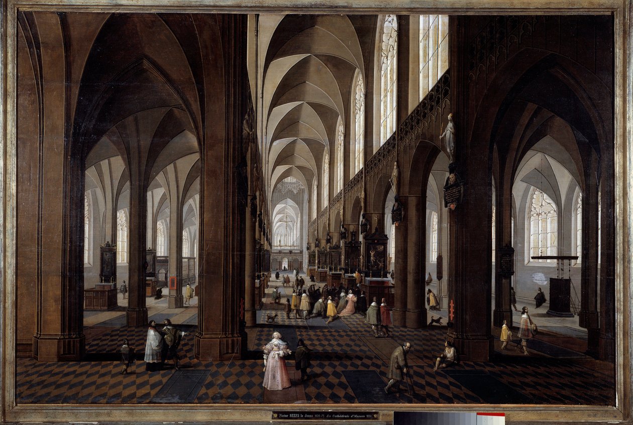 Inside View of the Cathedral of Antwerp by Pieter the Younger Neefs