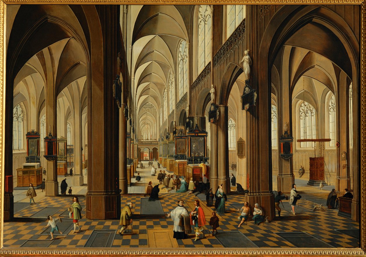 Interior of the Cathedral of Antwerp by Pieter the Younger Neefs