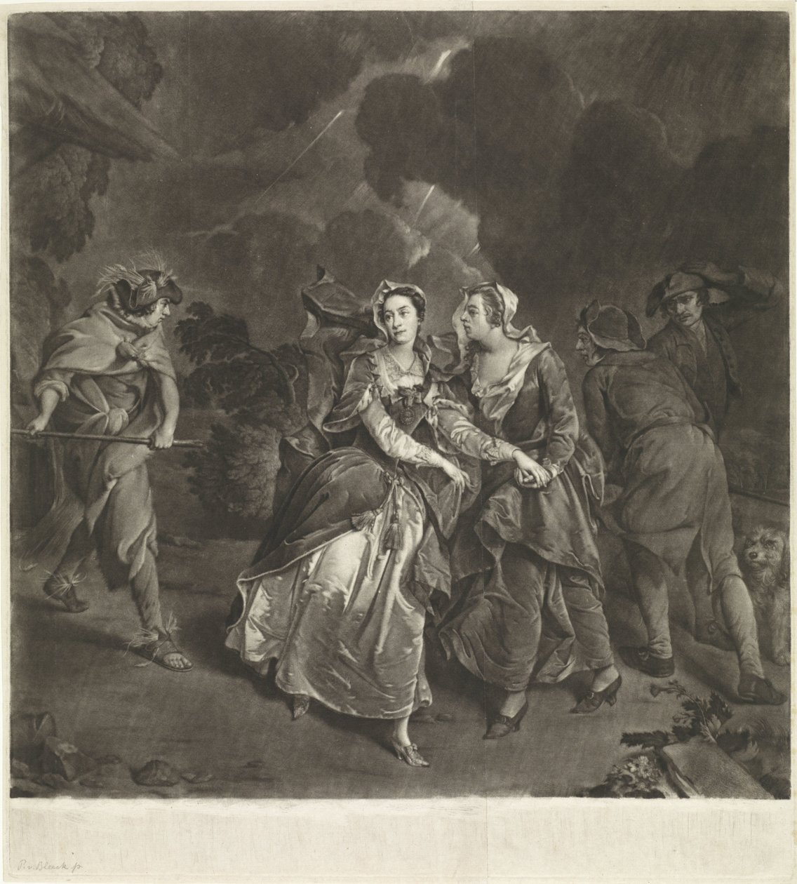 Actress Susannah Maria Cibber in the Role of Cordelia by Pieter van Bleeck