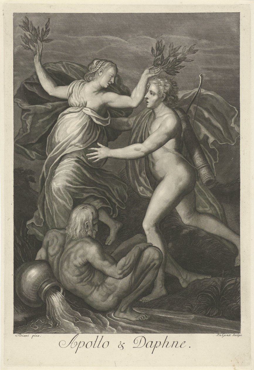 Apollo and Daphne (detail) by Pieter van Gunst