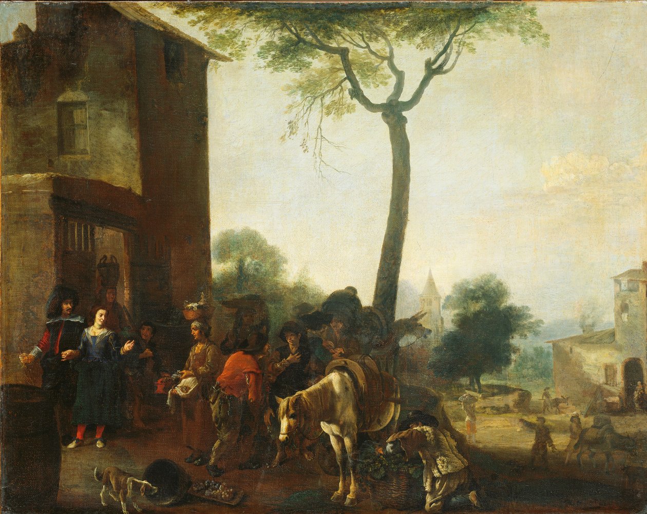 Harvesting the Vines by Pieter van Laer
