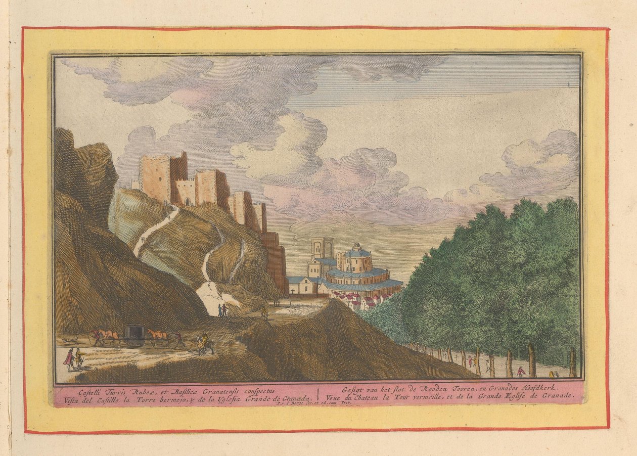 View of the Alcazaba and the Cathedral of Granada by Pieter van den Berge