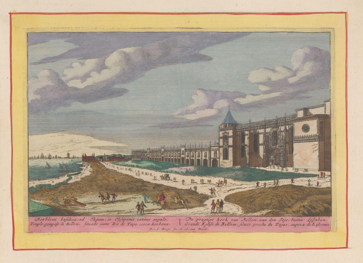 View of the Hieronymus Monastery in Belém by Pieter van den Berge