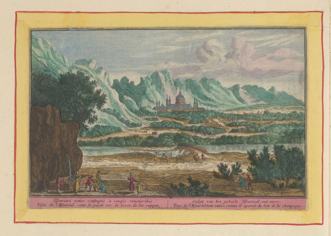 Landscape with Escorial by Pieter van den Berge