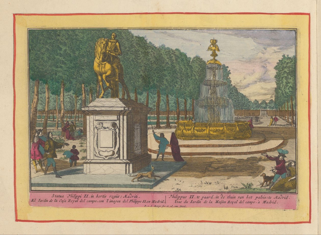 Equestrian Statue of Philip II in the Palace Garden in Madrid by Pieter van den Berge