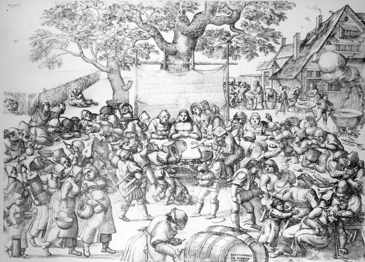 the-wedding-feast-1560-by-pieter-van-der-borcht