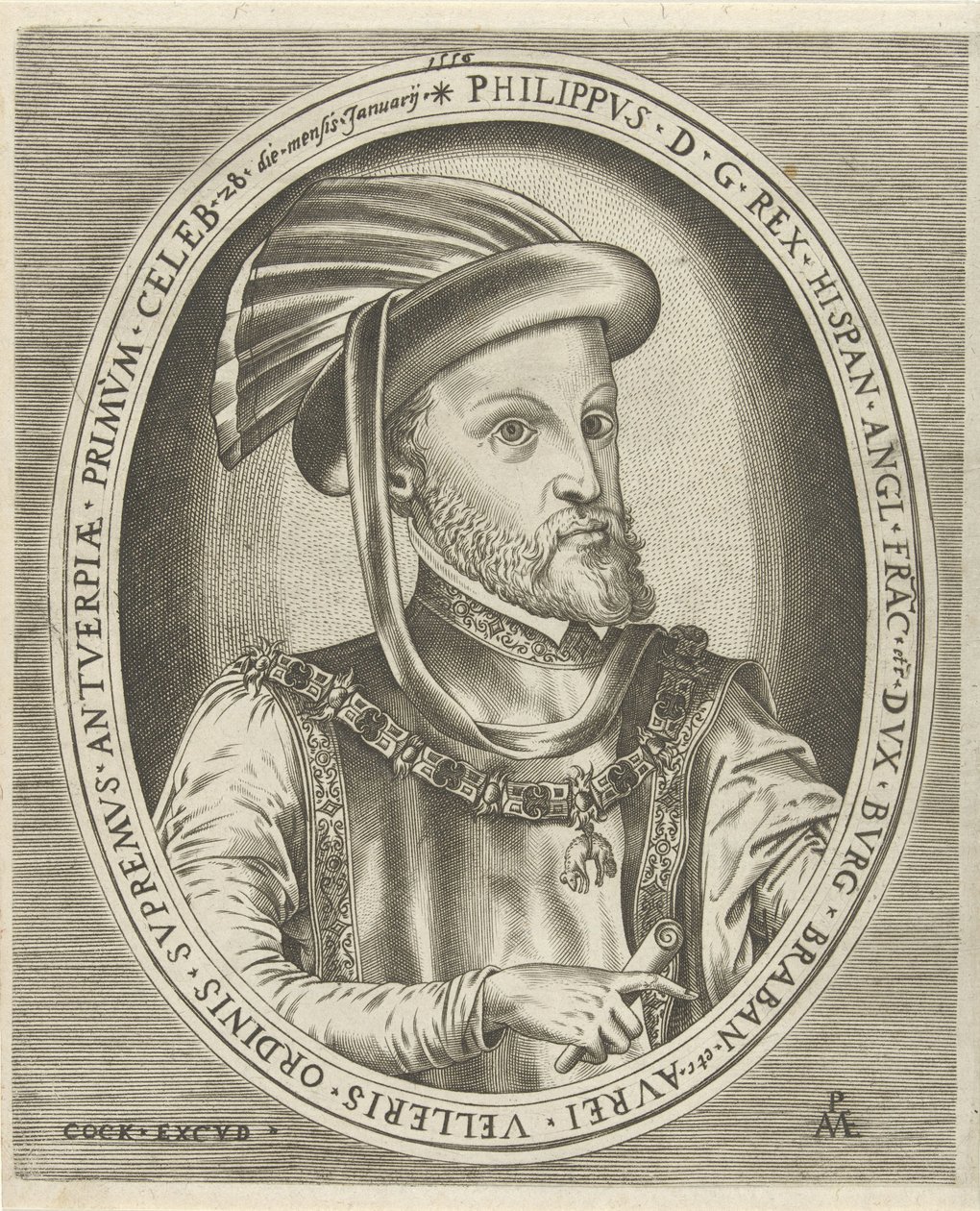 Portrait of Philip II, King of Spain by Pieter van der Heyden