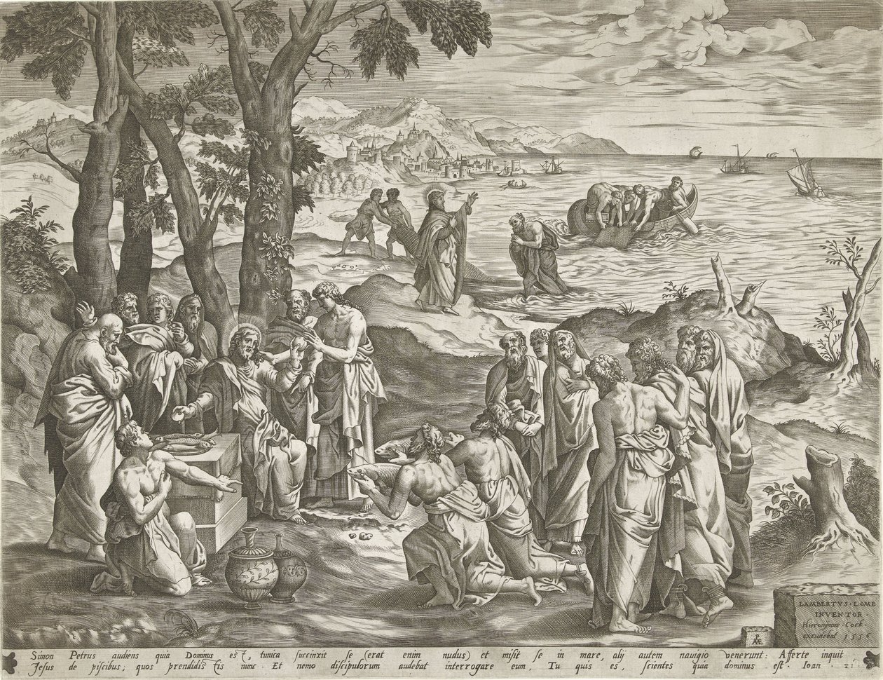 Miraculous Catch of Fish and Feeding of the Multitude by Pieter van der Heyden