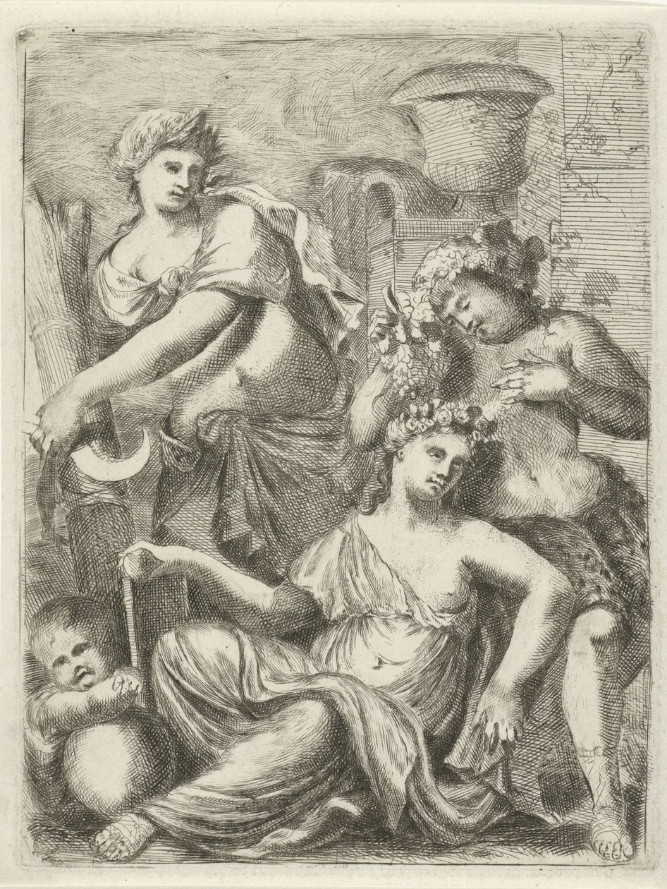 Ceres, Bacchus, and Venus by Pieter van der Plas (II)