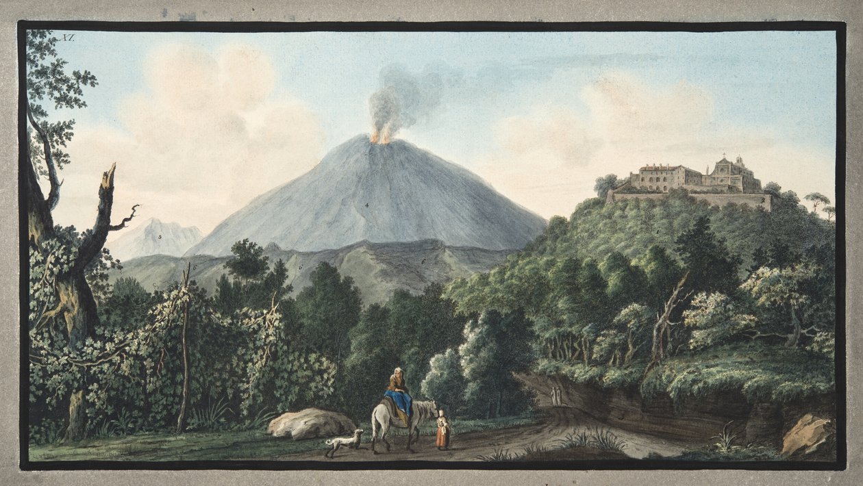 View of the Monte S. Angelo on which there is a Convent of Camaldolefi Monks, Plate XI, from 