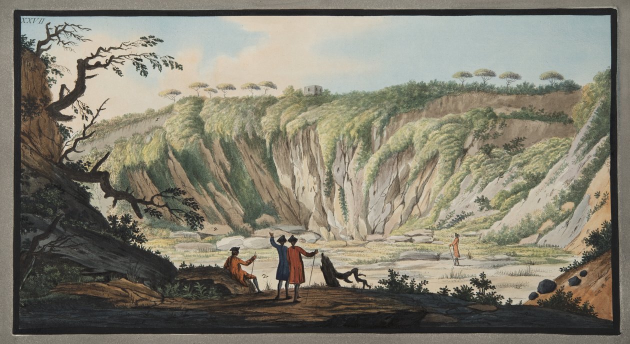 View Taken from the Bottom of the Crater of Monte Nuovo, Plate XXVII, from 