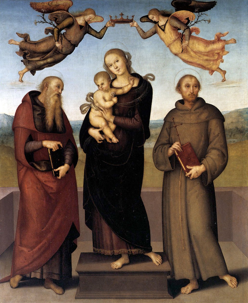 The Virgin of Loretto with Saint Jerome and Saint Francis, 1507-15 by Pietro Perugino
