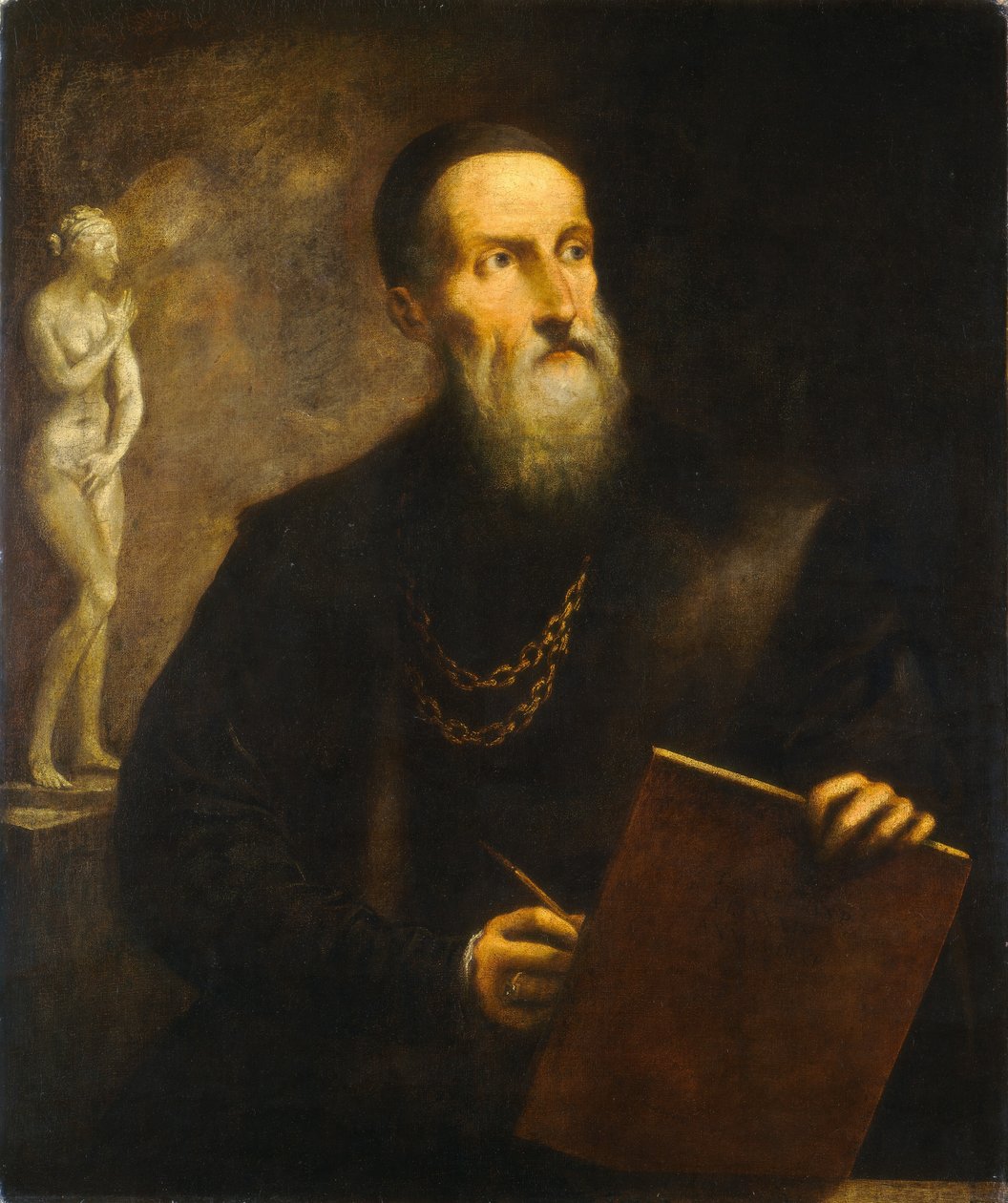 Imaginary Self-Portrait of Titian, probably 1650s by Pietro (1605-78) Della Vecchia