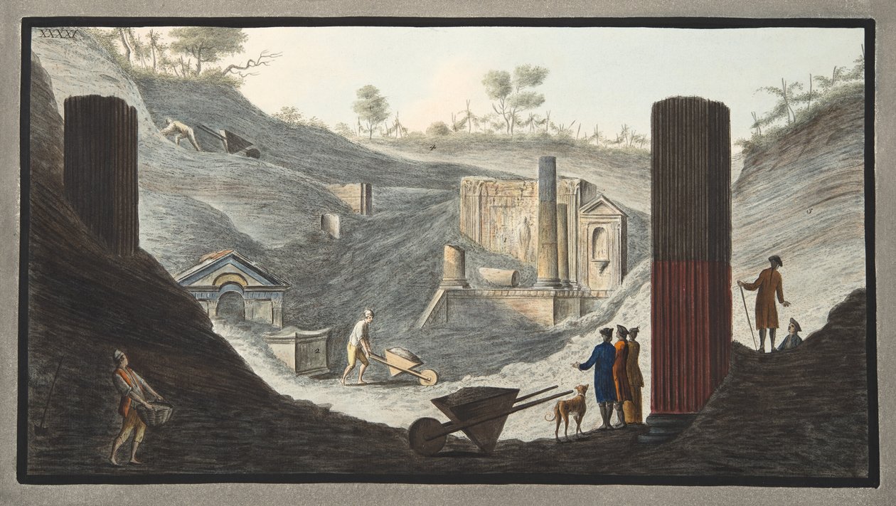 Early Excavations at Herculaneum, from 