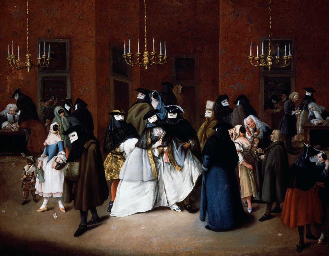 The Ridotto of Venice by Pietro Longhi