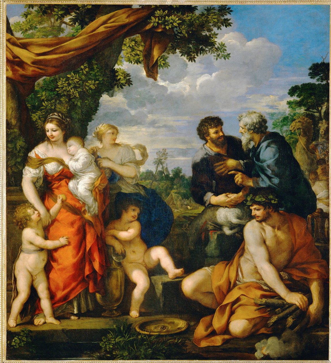 The Alliance of Jacob and Laban by Pietro da (1596 1669) Cortona