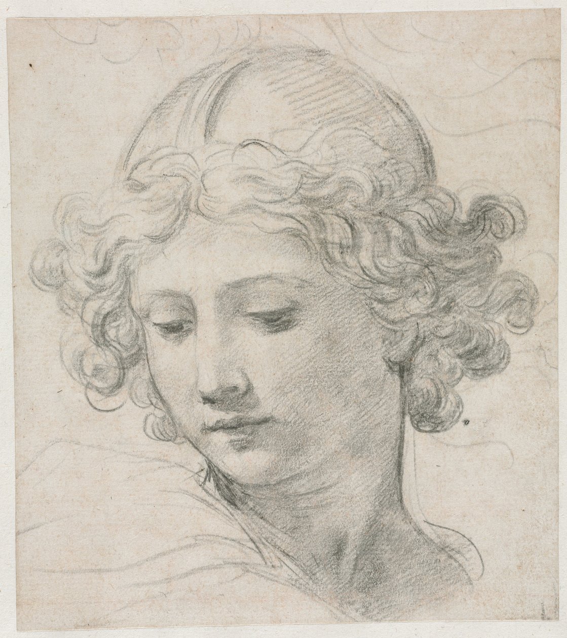 Study for the Head of St. Michael, 1633 by Pietro da Cortona