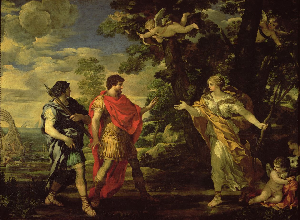 Venus Appearing to Aeneas as a Huntress, c.1635