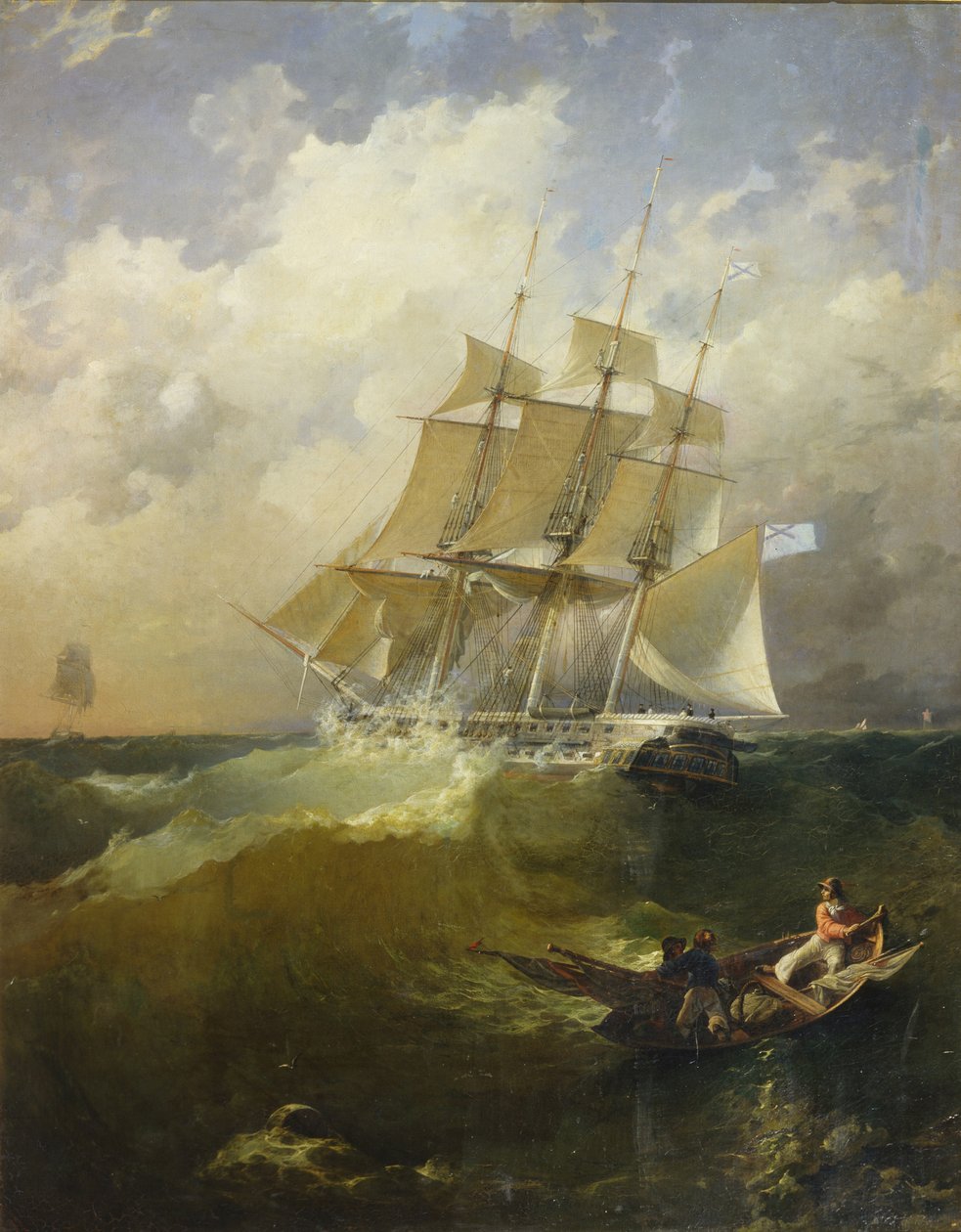 44-Gun Frigate Aurora, 1844 by Platon Timofeyevich Borispolets