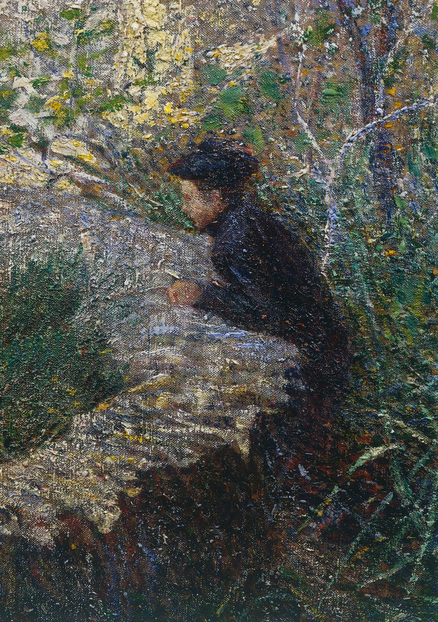 April Morning in Liguria or Olives at Albaro by Plinio Nomellini