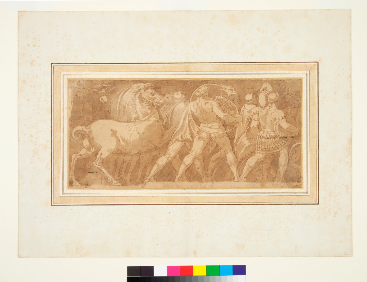 Frieze with Part of a Roman Triumph by Polidoro da (after) Caravaggio