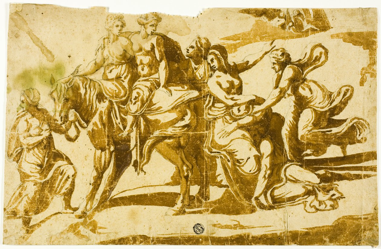 Flight of Celia by Polidoro da Caravaggio