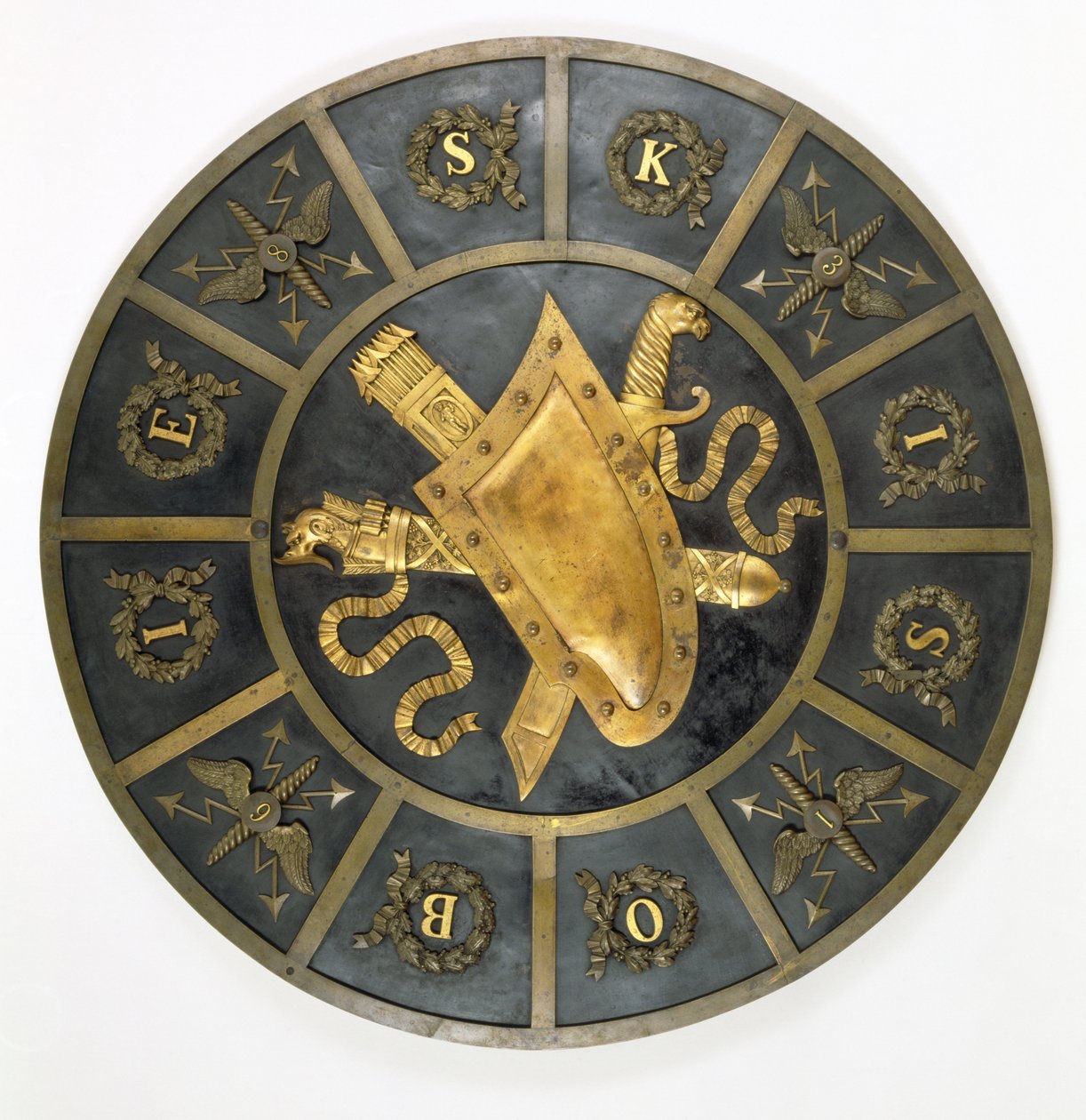 Shield Honouring King John Sobieski III by Polish School