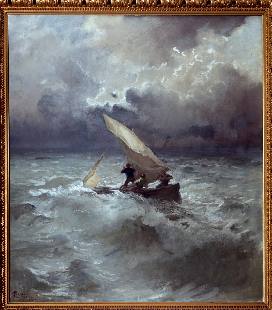 Storm at Sea by Pompeo Mariani