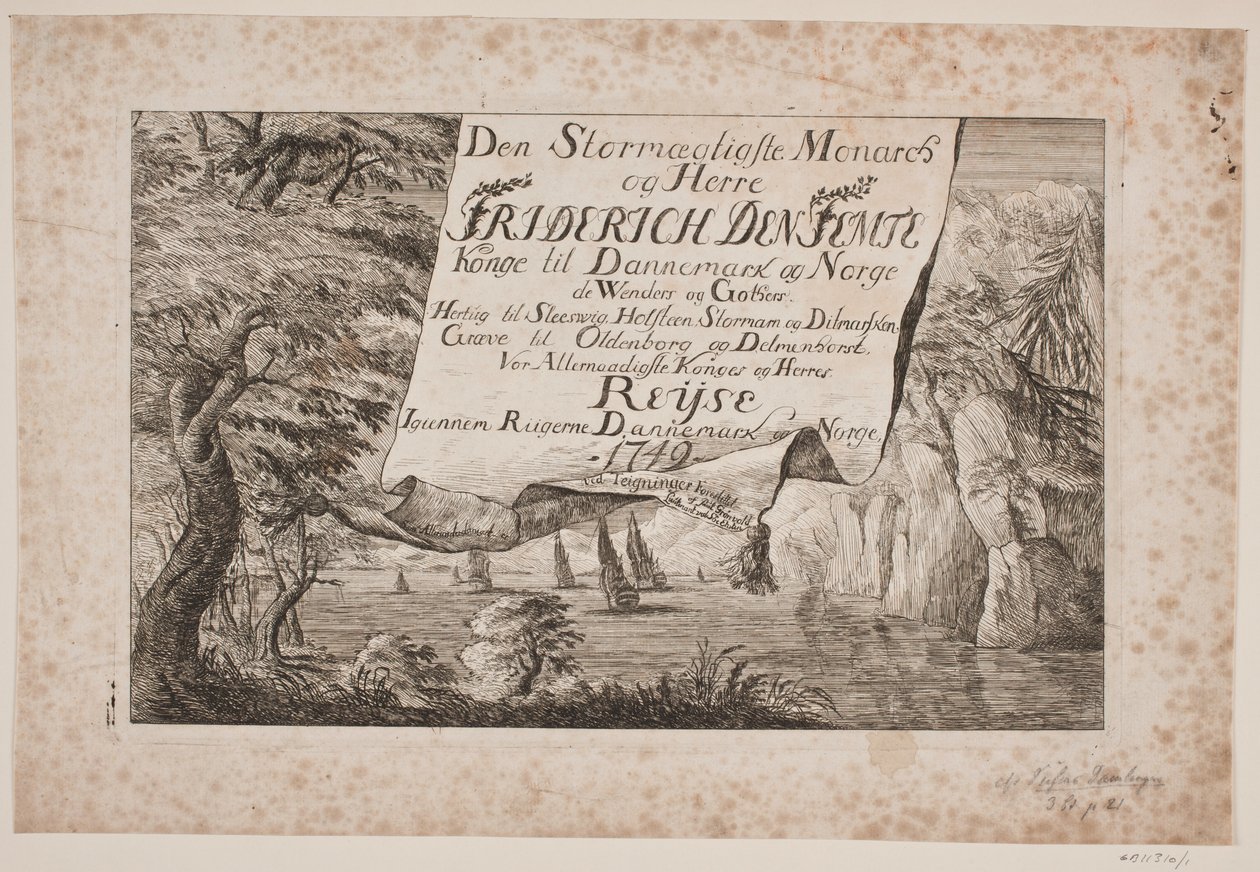 Title Page for King Frederik V