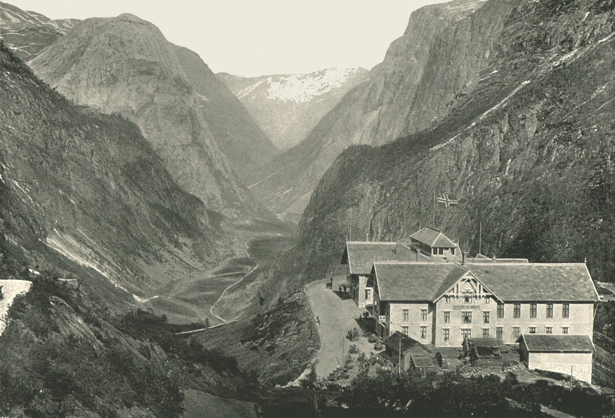 The Valley and Hotel, Stalheim, Norway by Poulton and Co