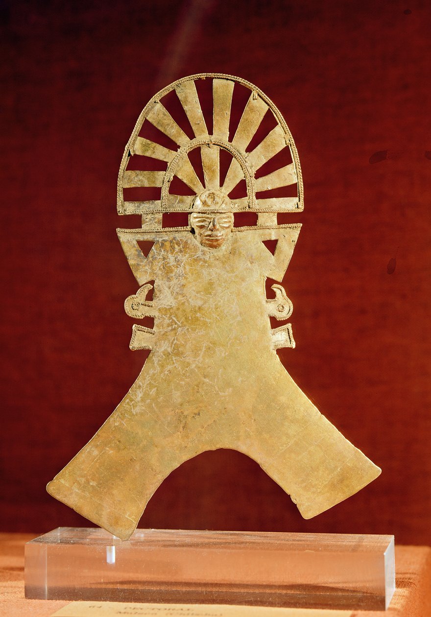 Pectoral, Muisca Culture, 1100-1500 by Pre Columbian