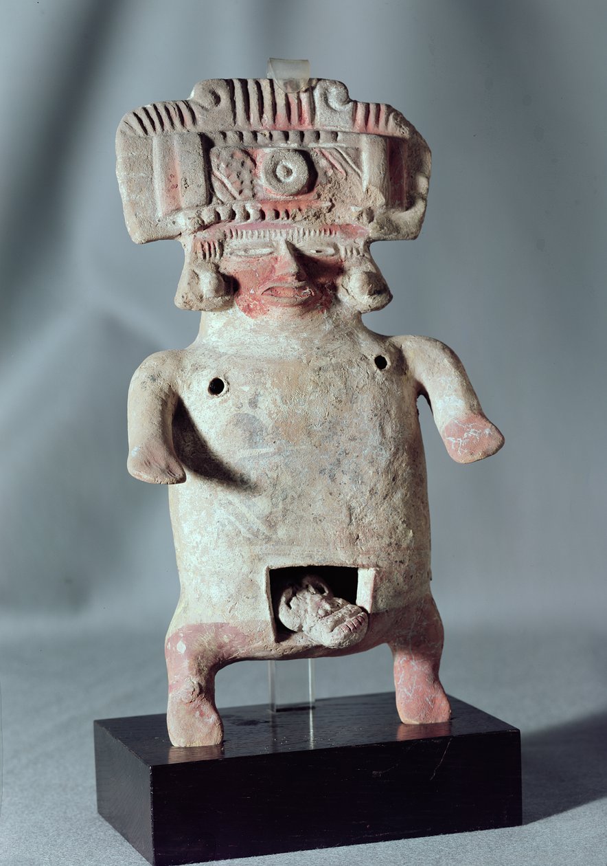 Statuette of a woman giving birth by Pre-Columbian