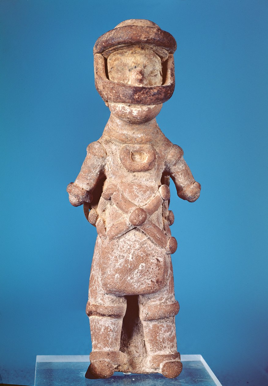 Figurine of a Tlachtli Player, from Tlatilco, Pre-Classic Period by Pre-Columbian
