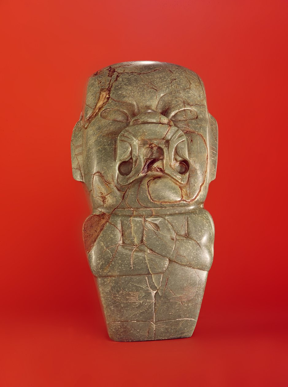 The Kunz Axe, Olmec, possibly from Oaxaca, Mexico by Pre Columbian