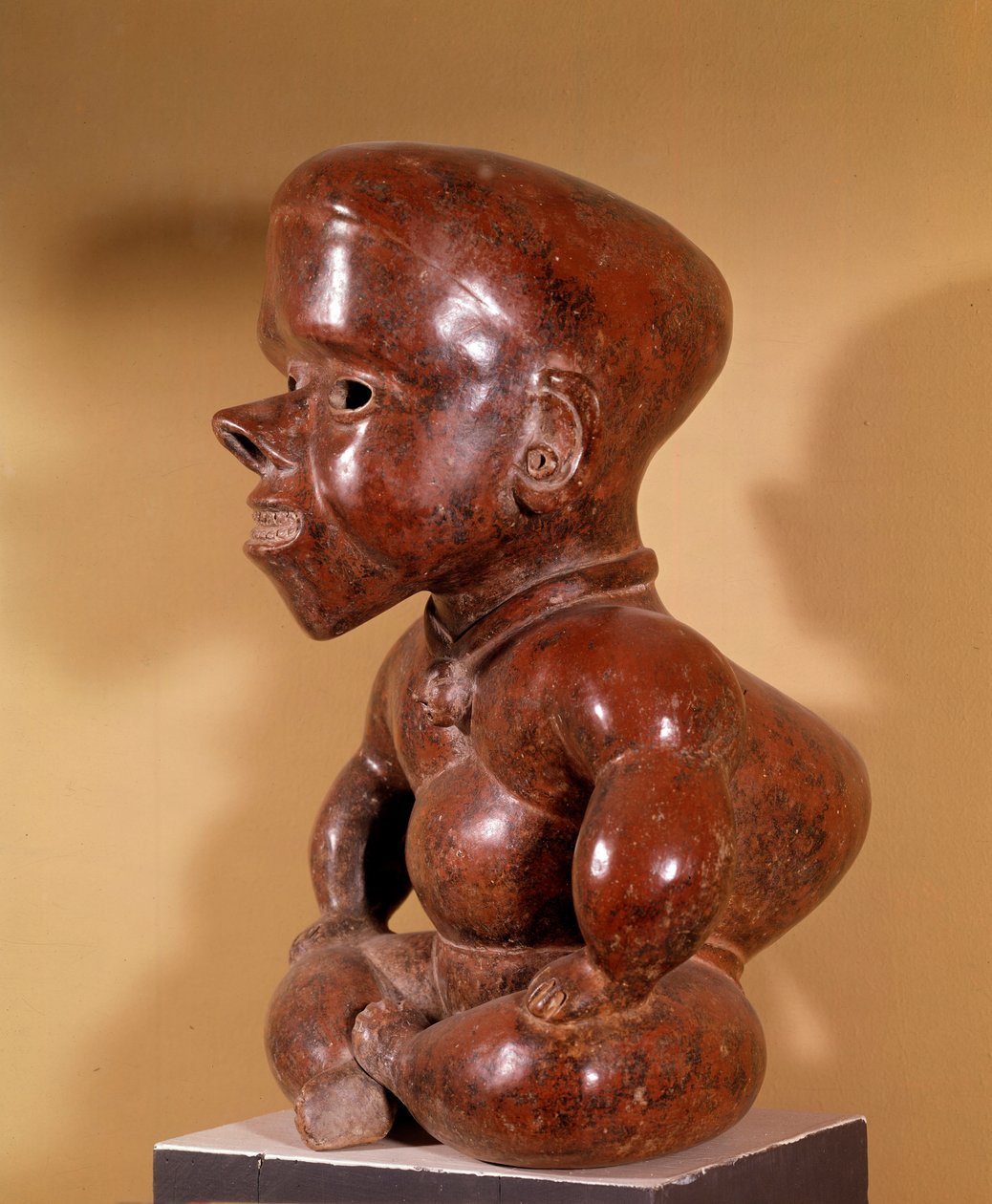 Statuette of Naked Hunchback Sitting by Pre Columbian Pre Columbian