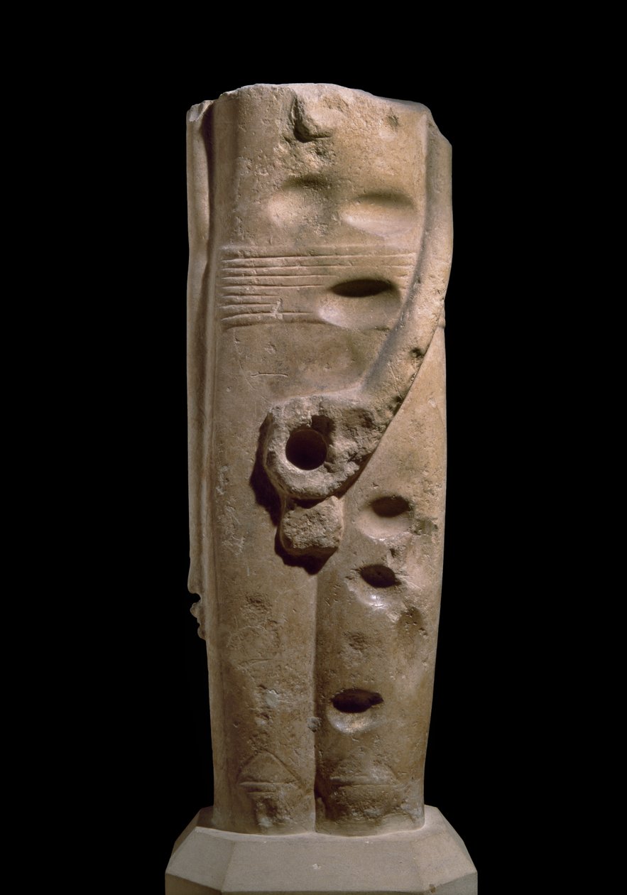 Sculpture of the god Min by Predynastic Period Egyptian