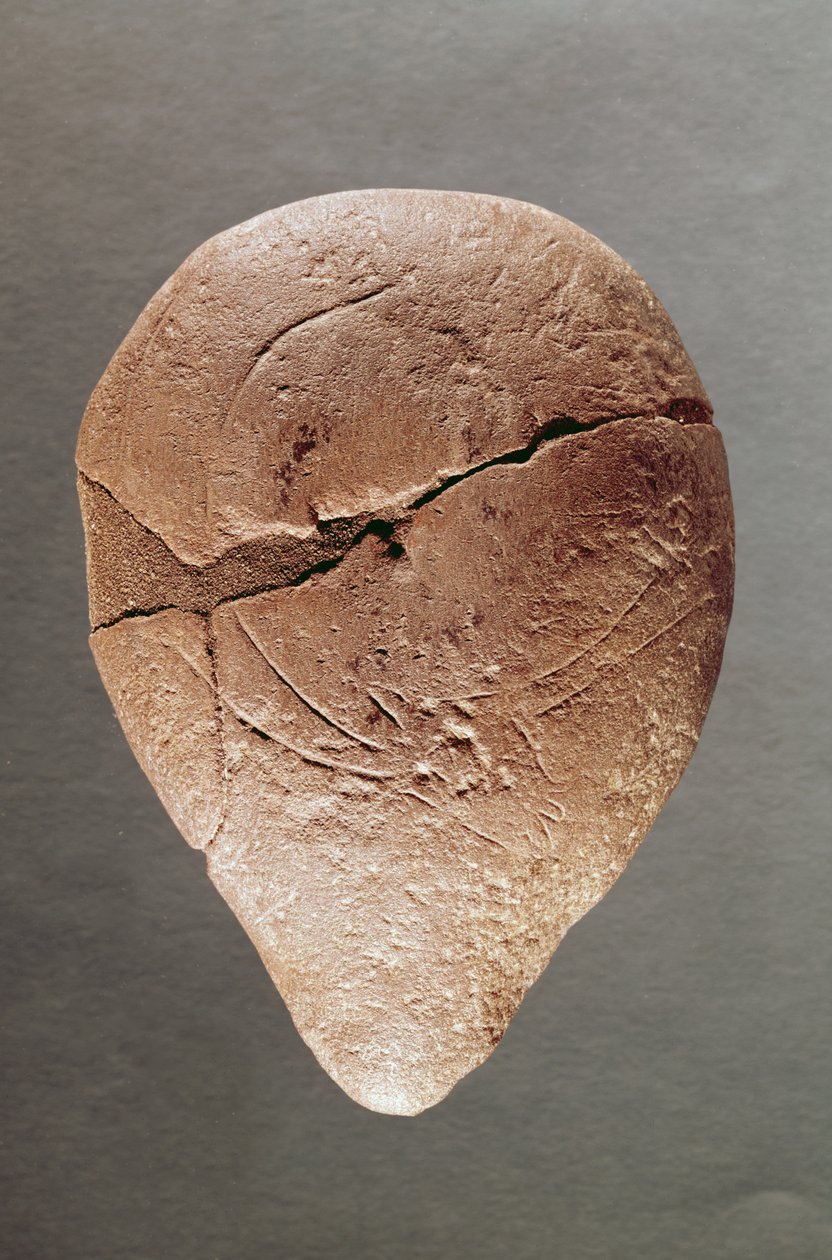 Lamp Decorated with an Ibex, from the Dordogne, c.12000 BC by Prehistoric
