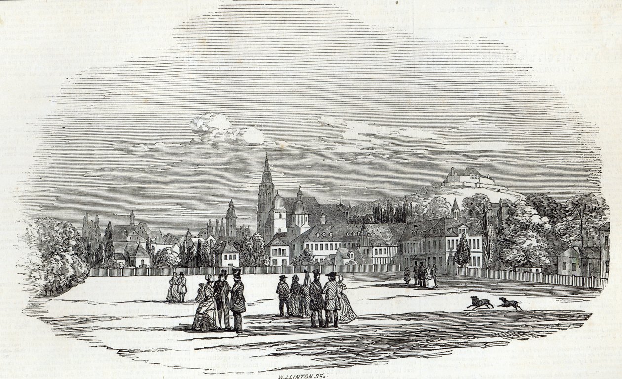 Coburg, Engraved by W.J. Linton, from 